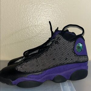 Kids Black and Purple Sneakers